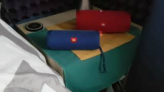 JBL flip 4 y charge 3 conectados en modo fiesta.. ((usar audifonos))