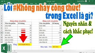 Lỗi #Không Nhảy Công Thức trong Excel Là Gì? Nguyên Nhân Gây Lỗi Và Cách Khắc Phục | Ví Dụ minh họa Lỗi #Không Nhảy Công Thức trong Excel Là Gì? Nguyên Nhân Gây Lỗi Và Cách Khắc Phục | Ví Dụ minh họa