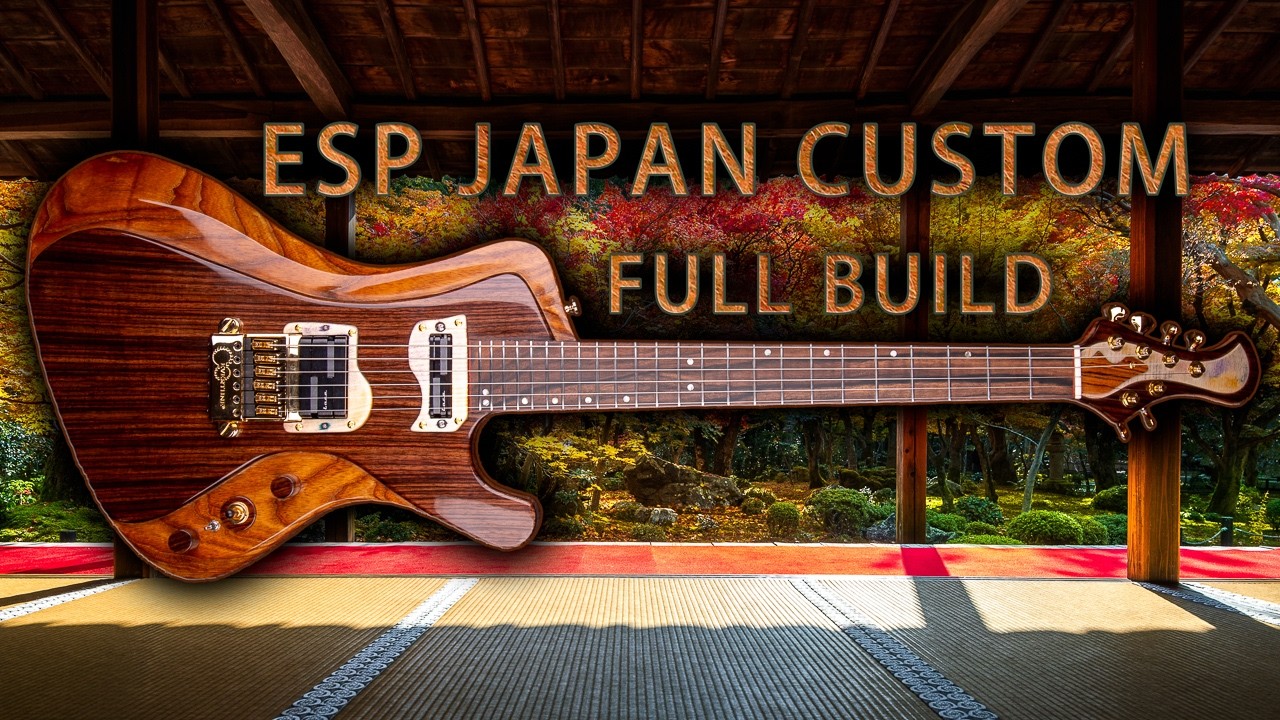 ESP Japan Custom Full Guitar Build (no talking) - YouTube