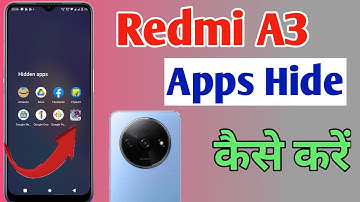 How to hide apps in Redmi a3/Redmi a3 me app hide setting kaise kare,Redmi a3 app hide