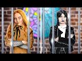 Wednesday Addams VS M3GAN! || Cara jadi Populer di Penjara &amp; Ngumpetin Makanan oleh 123 GO Like!