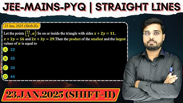 Let the points (, a) lie on or inside the triangle with sides x + 2y = 11,x + 2y = 16 and 2x + 3y =