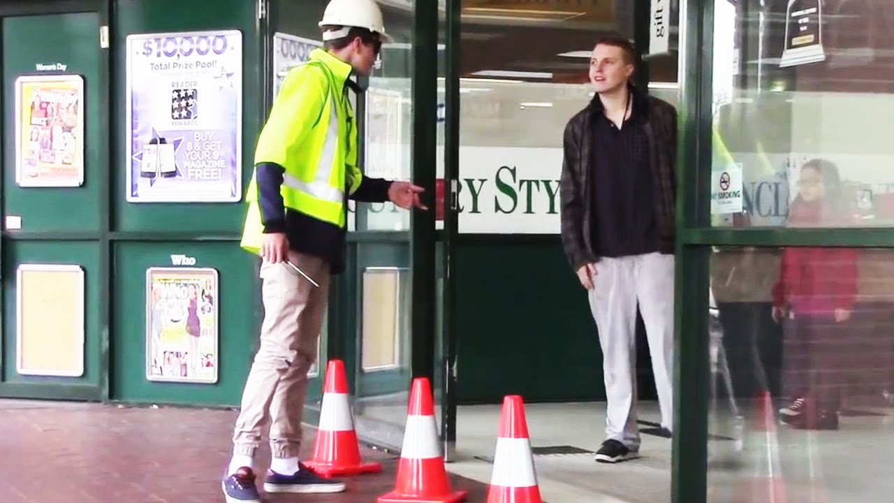 Pranks Annoying Construction Worker PRANK! "Funny Pranks" Public Pranks 2014 Pranks YouTube