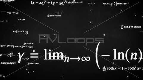 Fly through Math Formula Equation Science Symbols on Blackboard - IncrediVFX - AVloops