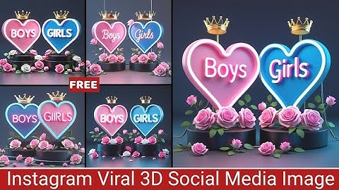 How To Create 3D Name Social Media Images |Ai Photo Editing |Text To Image Generator