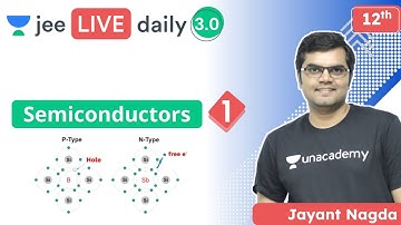 JEE 2022: Semiconductors L1 | Unacademy JEE | JEE Physics | Jayant Nagda