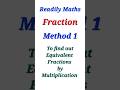 Method 1 # To Findout no. of Equivalent Fractions) || # Readily Maths || Concept Base || # Shorts