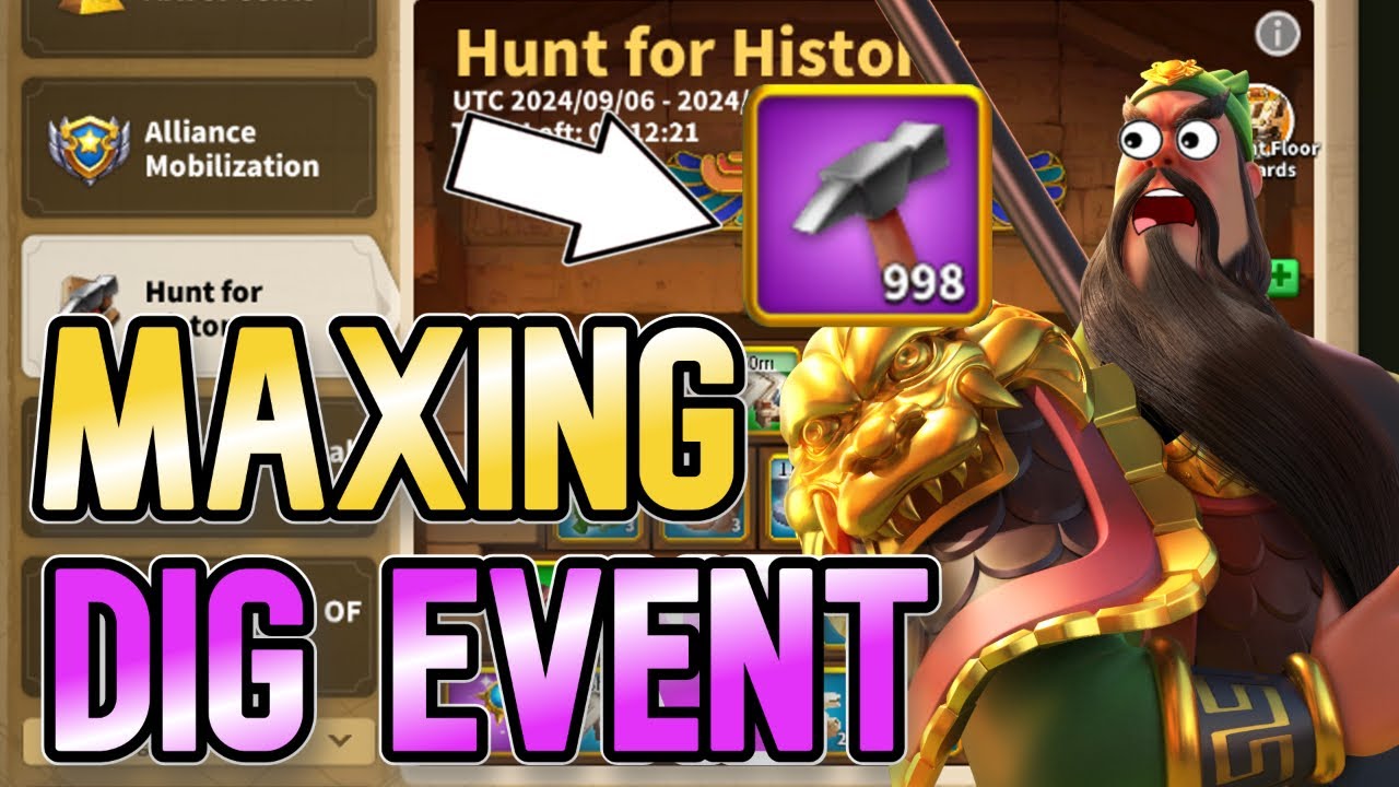 1000 Hammers on Dig Event! | Rise of Kingdoms