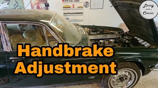 Jaguar XJ Handbrake Cable Adjustment