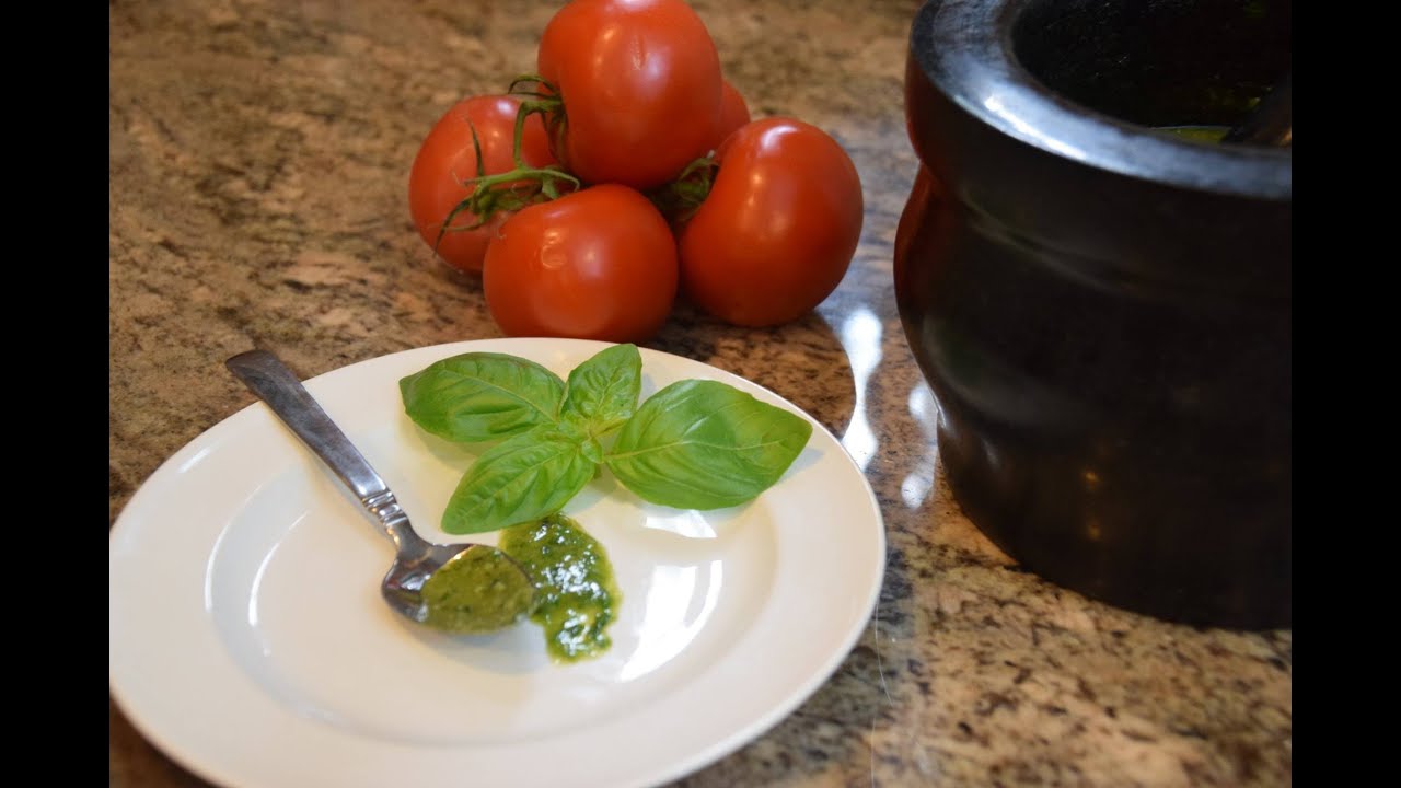 Authentic Italian Homemade Pesto | Cooking Italian with Joe