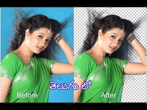 How to Cut Out Hair in Photoshop  Easy Steps in tutorial in Telugu