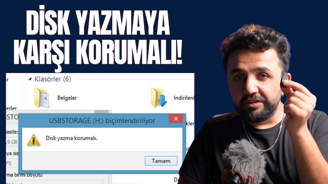 USB Yazma Koruması Nasıl Kaldırılır? | Format Atılmayan Flash Bellek Sorunu Çözüldü! 🔒❌