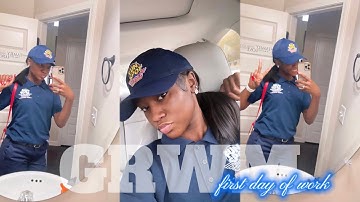 GRWM: FOR MY FIRST DAY OF WORK AT 16 YEARS OLD! *They put me out* + things you should know