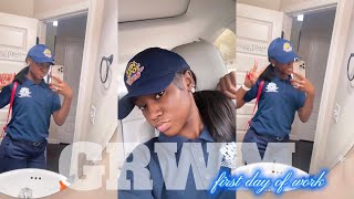 GRWM: FOR MY FIRST DAY OF WORK AT 16 YEARS OLD! *They put me out* + things you should know