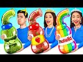 Rich vs Poor vs Giga Rich | Expensive vs Cheap Food War by RATATA COOL