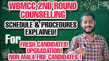 WBMCC 2nd round counselling complete procedure & schedule explained | how to upgrade | #beardbiology