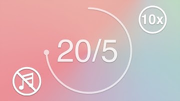 20 Minute Timer - 5 Minute Break - Pomodoro Technique - Pastel Color Wheel