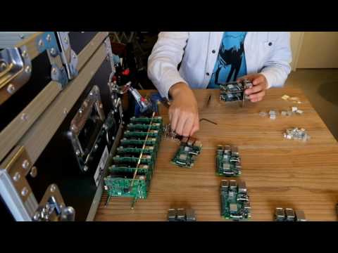 RaspberryPi 32台で可搬型クラスタ実験環境を作る(スタッキング)