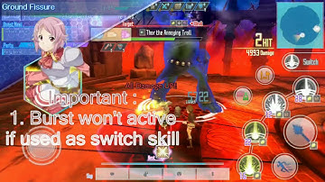 [SAO IF] Burst Skill Lisbeth and Kirito  Short Guide