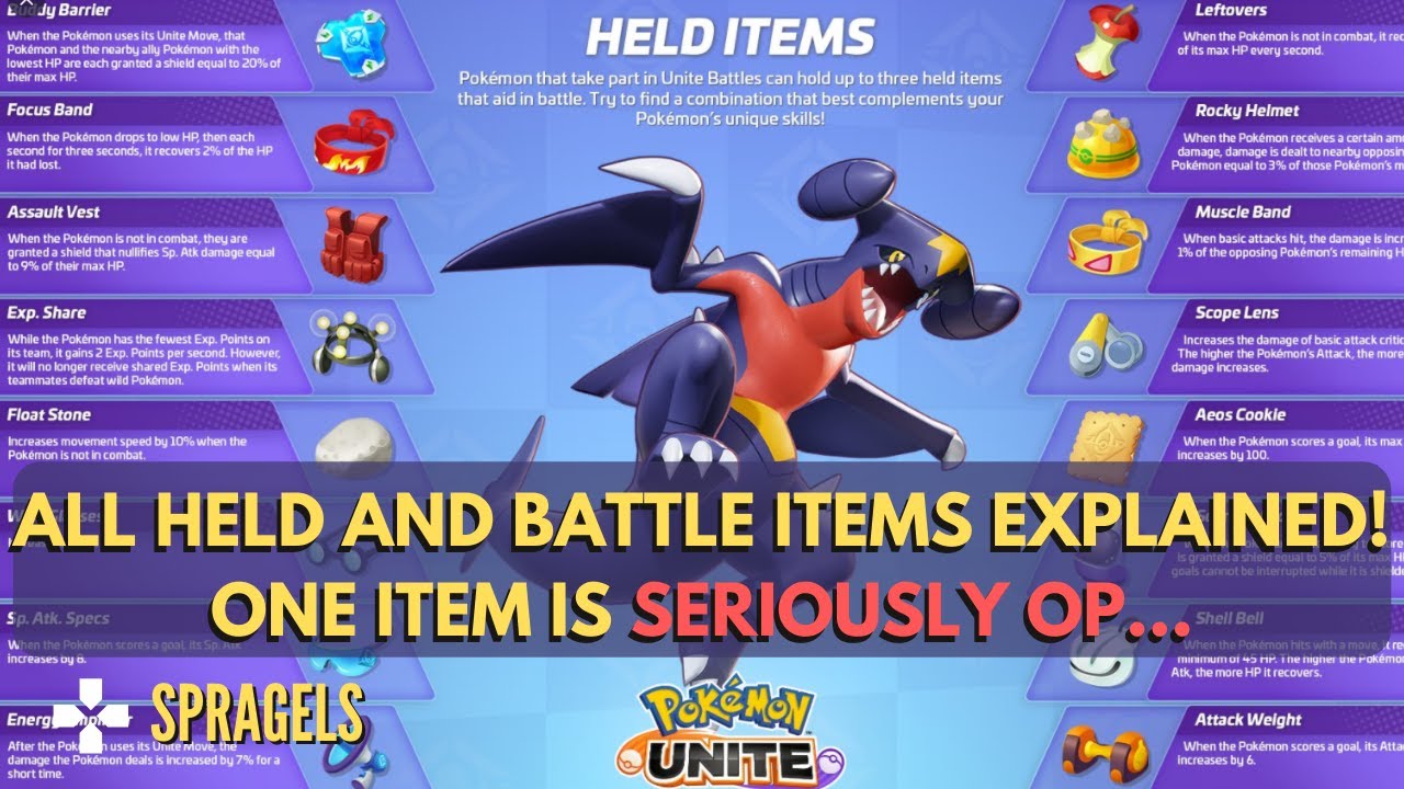 Pokemon Unite item. Pokemon Unite held items. Pokemon Unite item Rescue Hood.