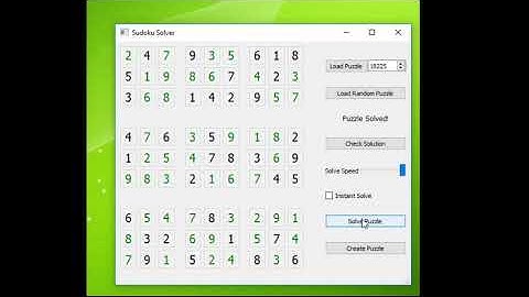 sudoku solver demo