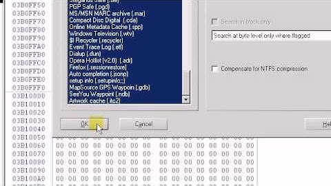 Video 5 - Retrieving files by file header searching (aka Carving) using X-Ways Forensics