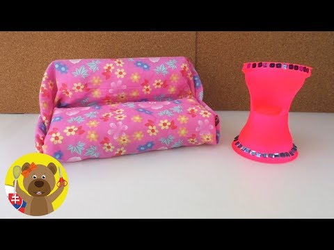 Ako vyrobiť nábytok pre bábiky | Nábytok pre Barbie | Pohovka pre bábiky | DIY nápady | DIY pre deti