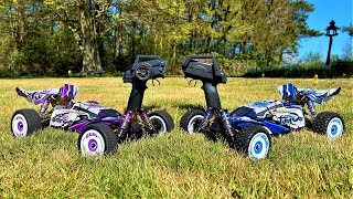 WLToys 124017 vs 124019! Speed Test, Bash, Grass & Jump Competition! High Speed RC Cars!