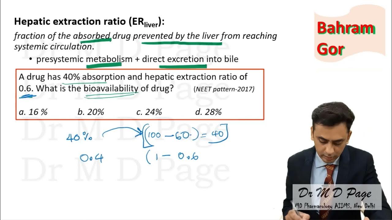12. First pass metabolism and hepatic extraction ratio YouTube