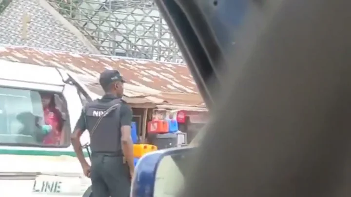 Nigeria Police officer caught on camera taking bribe from different commercial drivers