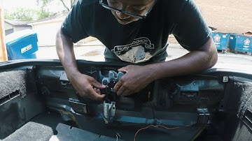 How to install rear hatch latch on 82