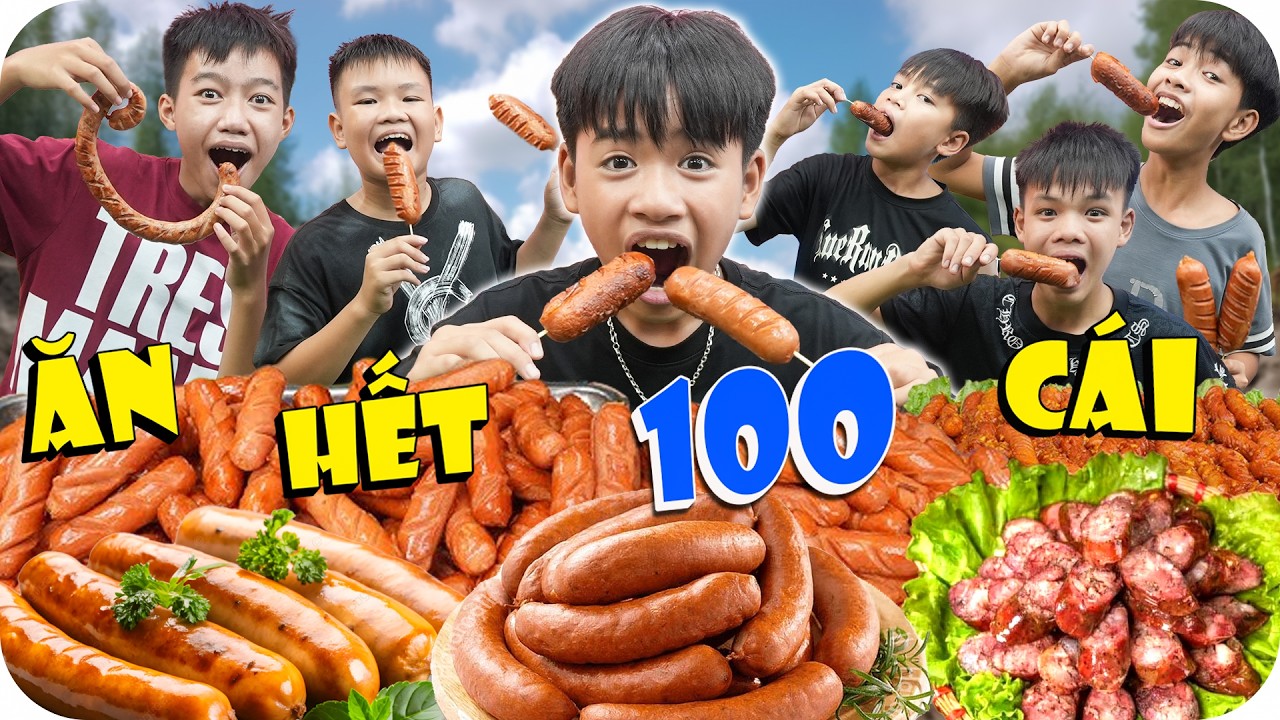 Thử Thách Cùng Thành Viên Mới Trong Team - Người Cuối Cùng Ngừng Ăn Xúc Xích | Minh Khoa TV