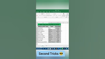 How to Split Text From Number in Excel