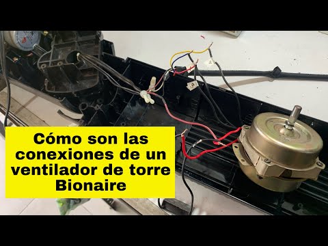 Conexiones internas de un ventilador de torre Bionaire