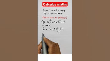 equation of circle of curvature#shorts#YouTube shorts#maths#trending#cmpc