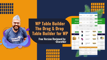 The Ultimate Drag & Drop WP Table Builder | Full Hands on Review on WP Table Builder Free Version