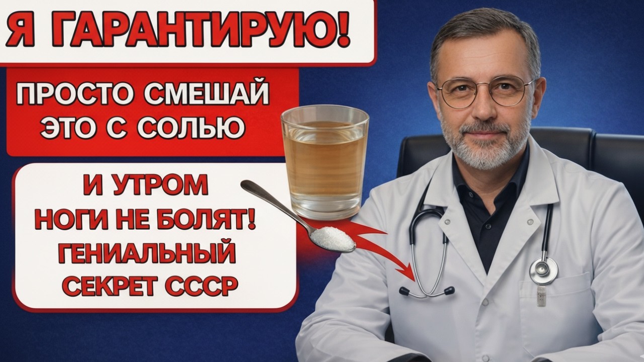 ВЫ ЗАБУДЕТЕ БОЛЬ в Суставах И НОГАХ даже в 100 лет!