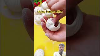 momo banana sikhe #food #recipe #momos #cooking #dough #dumplings #momoslover #delicious #design