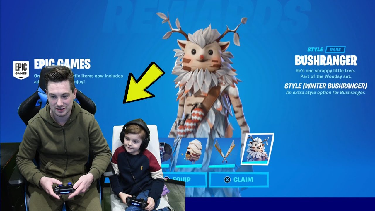 Unlocking New FREE Fortnite Skin Style! & NEW Predator Challenges! TRUMAnn & His 7 Year Old Kid.