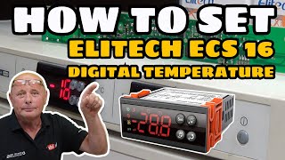 How to Program Elitech ECS 16 Digital Temperature Controller for Fridges and Freezers