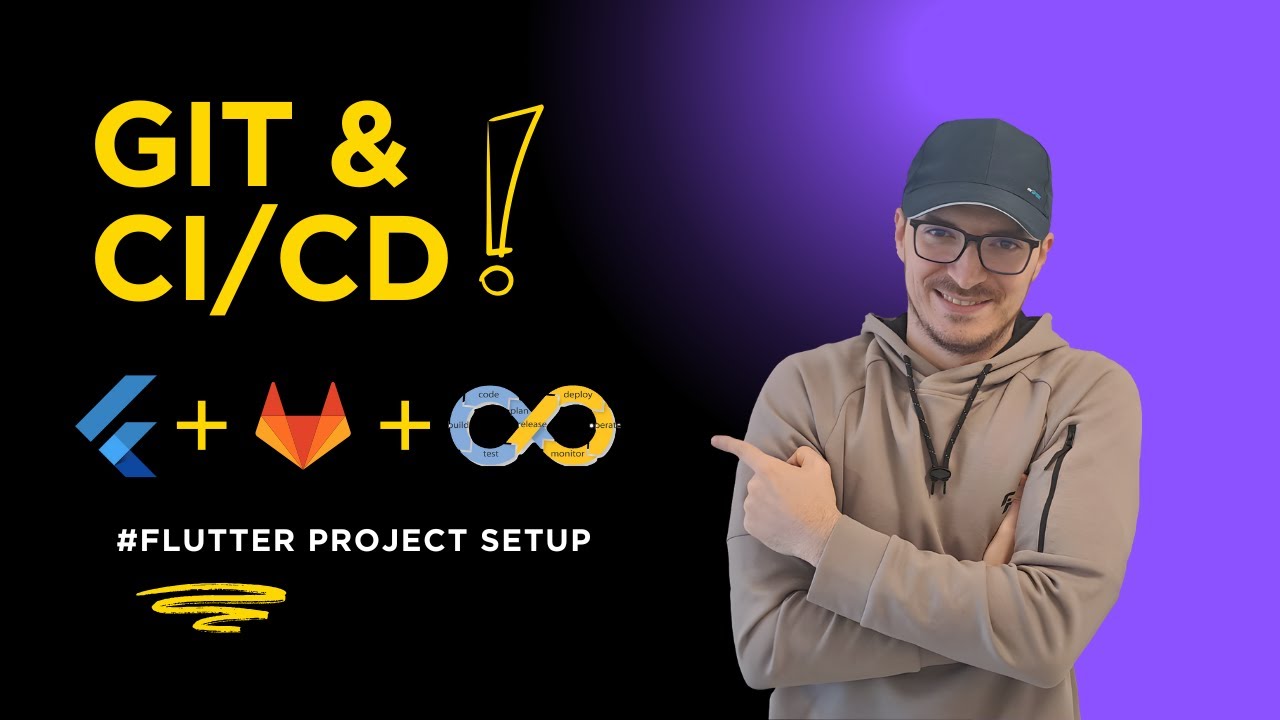 Seting up Flutter project with git and CI/CD pipeline - YouTube