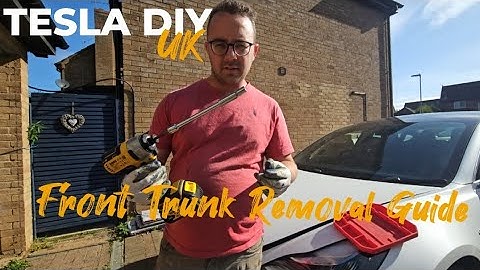 How to remove your front trunk! Tesla model 3 