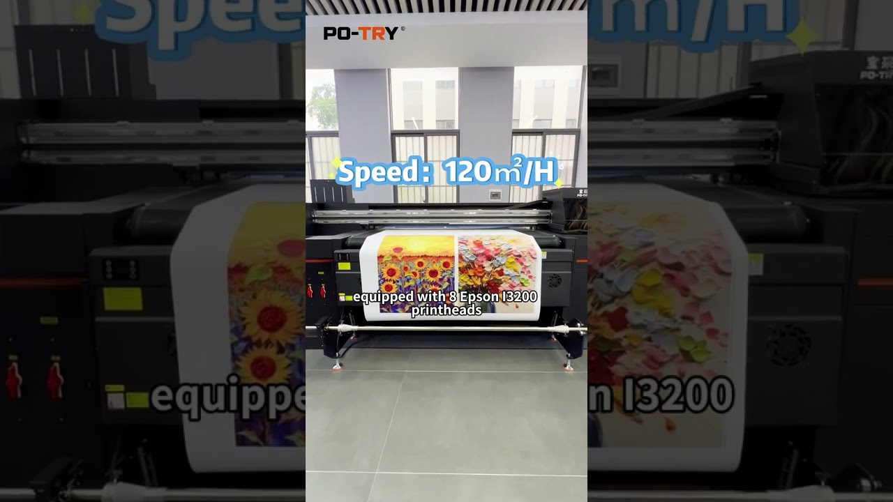 PO-TRY’s 8-head mesh belt printer