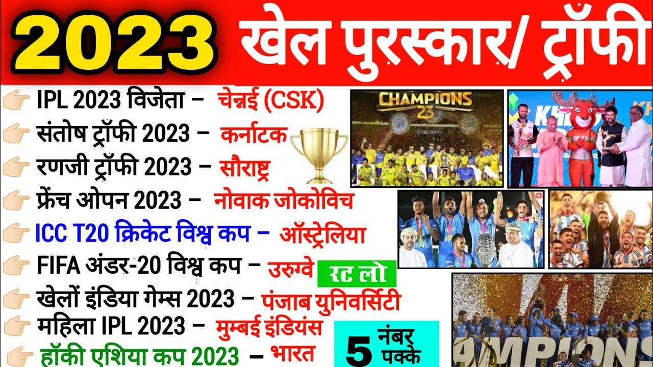 Sports Awards 2023 | खेल पुरस्कार 2023 | Khel Puraskar 2023 | Current ...