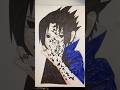 How to draw Sasuke Uchiha #naruto #sasuke #anime #sasukeuchiha #shorts #drawing