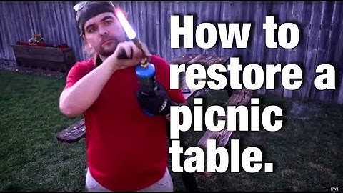 How to restore a picnic table.
