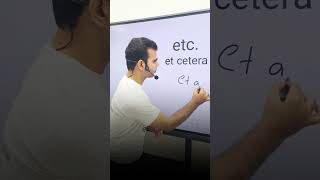 etc. vs et al. | Abbreviations | Short Forms| Pronunciation