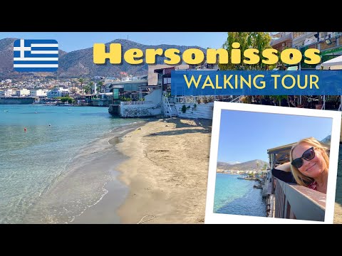 Hersonissos Crete Greece Cinematic Walking Tour 2023