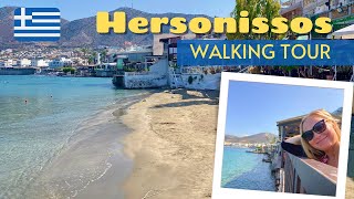 Hersonissos Crete Greece Cinematic Walking Tour