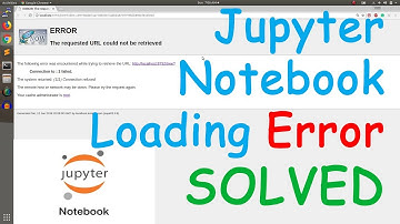 Jupyter Notebook Loading error SOLVED